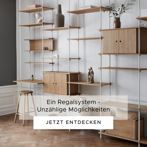 entdecken Sie das Regalsystem Shelving System von Moebe