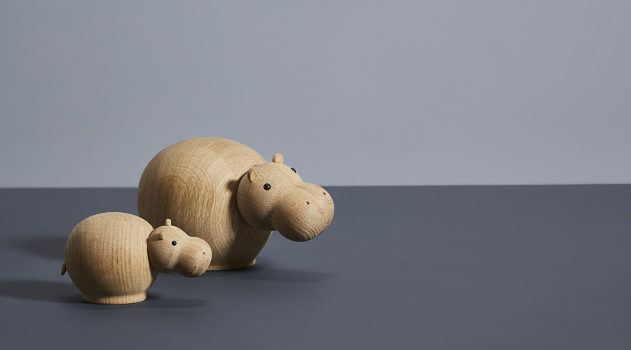 Nilpferd Hibo Hippopotamus Von Woud I Holzdesignpur