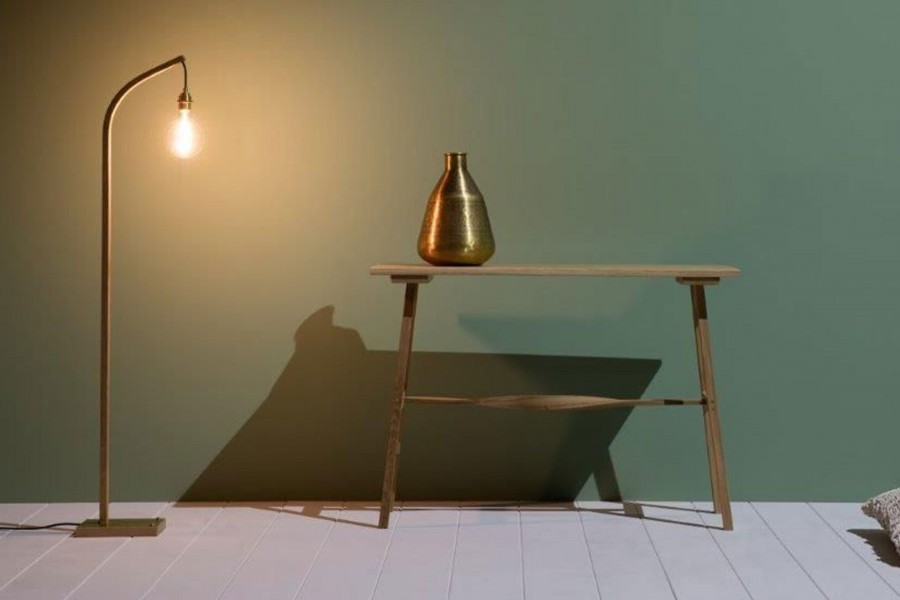 Stehlampe mit Glühbirne WHEAL FLOOR LIGHT von Tom Raffield | HolzDesignPur